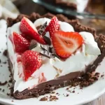 Chocolate Strawberry Marshmallow Pie