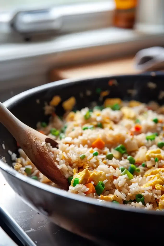 cooking Egg Fried Rice