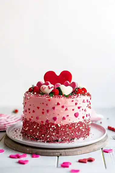 Easy Valentine's Day Cake