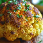 Golden Whole Roasted Cauliflower recipe