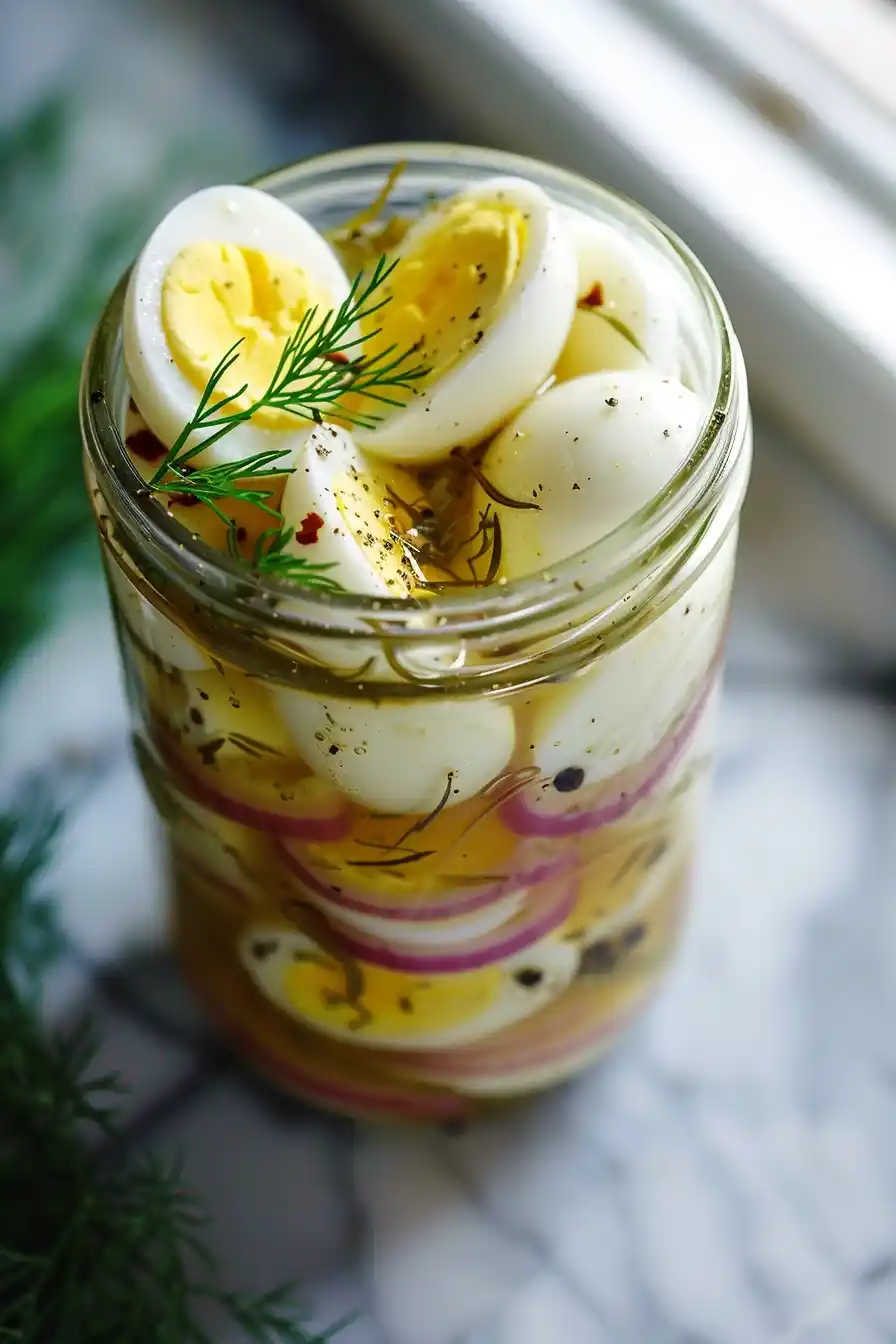 Pickled Eggs with Apple Cider Vinegar