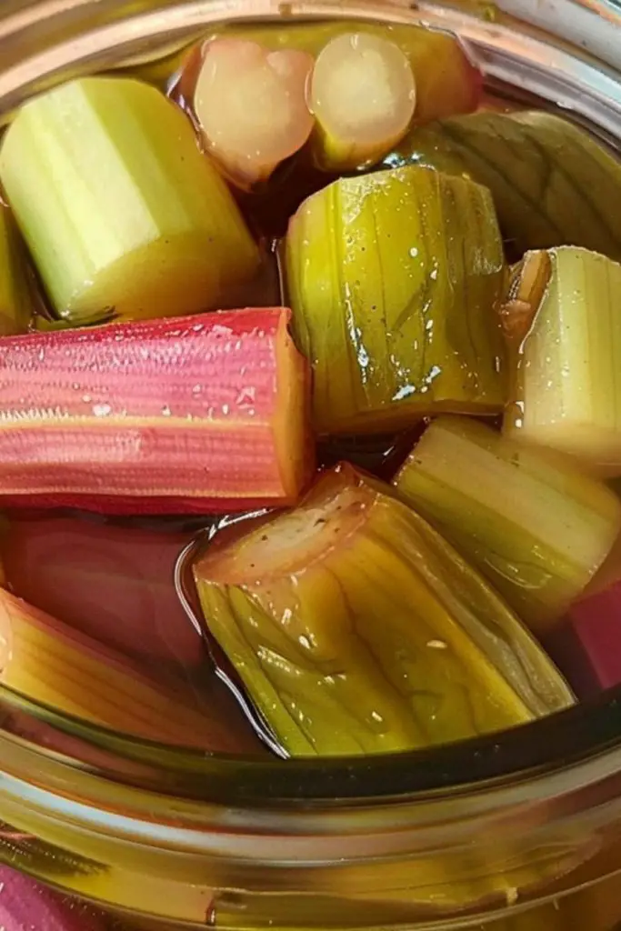 Homemade Rhubarb Pickles