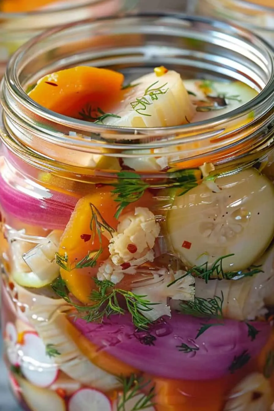 Easy Refrigerator Pickled Vegetables Recipe - Quick & Tangy!
