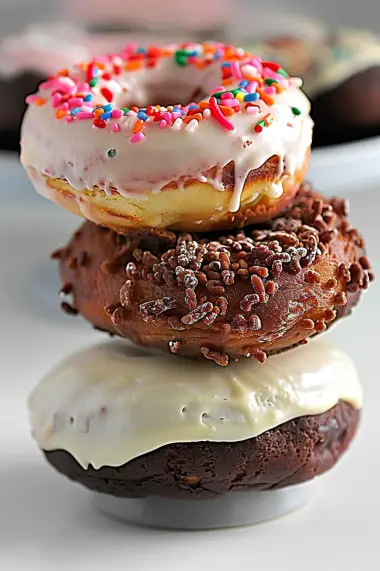 2-Ingredient Baked Cake Donuts Recipe