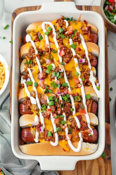 Baked Chili Dogs
