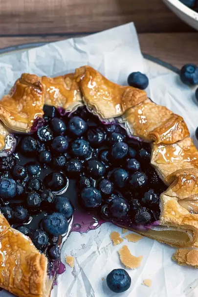 Blueberry Greek Yogurt Breakfast Galette Recipe