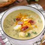 Creamy Loaded Broccoli Potato Soup Recipe