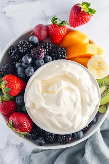 Creamy Two-Ingredient Fruit Dip Recipe