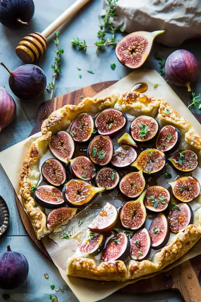 FIG, HONEY AND GOAT CHEESE GALETTE