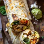 Fajita Chicken and Avocado Ranch Salad Wraps Recipe