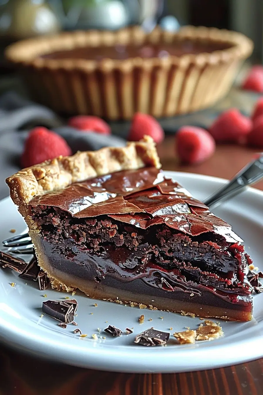Gooey Brownie Pie, Chocolate Pie, Brownie Pie