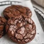 Hot Chocolate Brownie Crinkle Cookies
