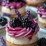 Mini_Blackberry_Lavender_Cheesecakes