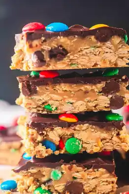 Monster Cookie No-Bake Bars Recipe