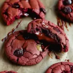 Nutella Stuffed Red Velvet Cookies Recipe