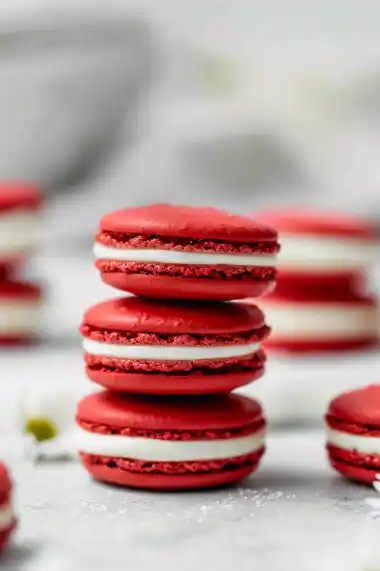 Red Velvet Macarons with Cream Cheese Frosting Recipe