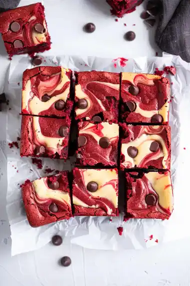 Valentine's Red Velvet Brownies