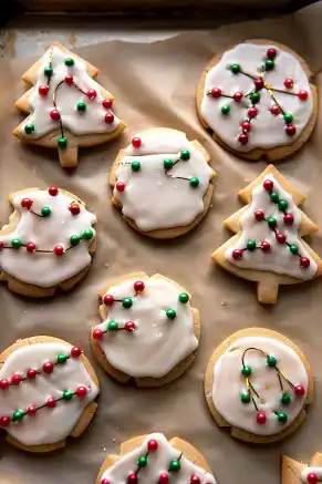 Vanilla Bean Christmas Lights Cookies Recipe