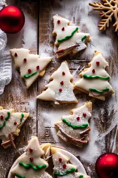 Vanilla Bean Christmas Lights Cookies