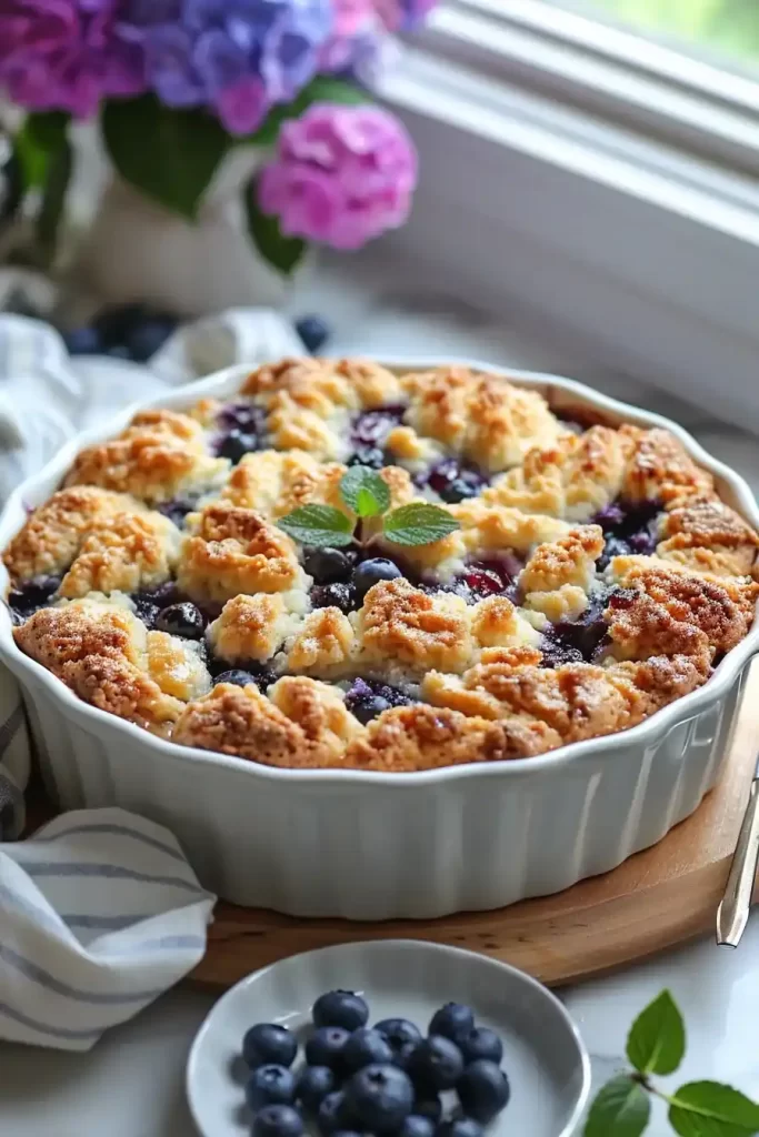 Bursting Blueberry Crumb Cake