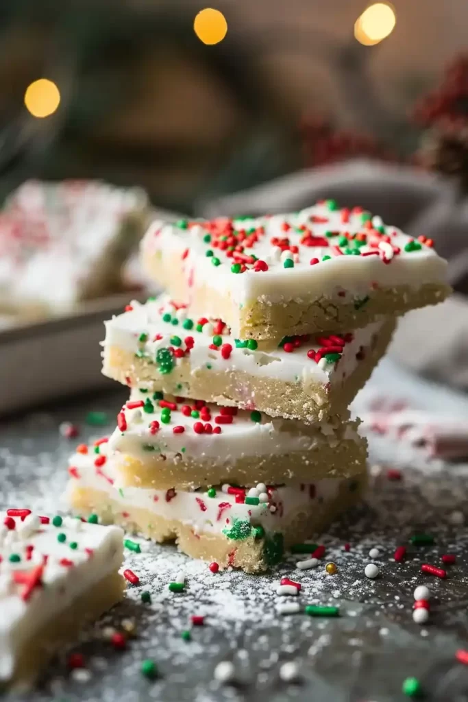 Christmas Sugar Cookie Bars recipe