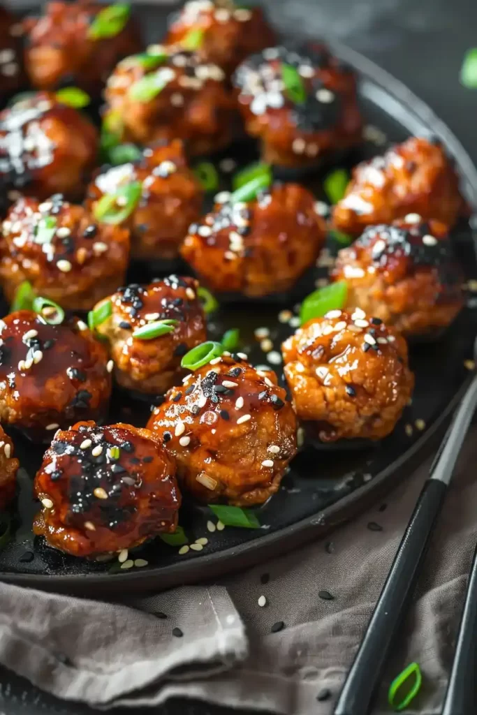 Sticky Chicken Meatballs recipe