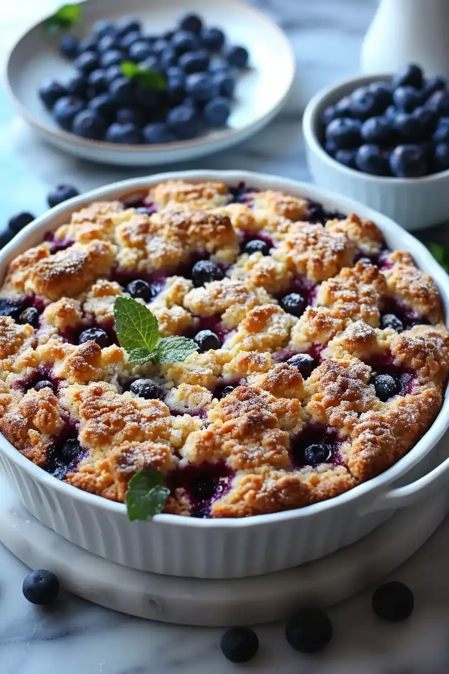 Bursting Blueberry Crumb Cake