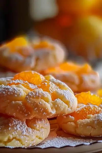Orange Infused Sweet Ricotta Peach Cookies Recipe