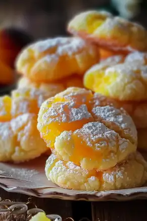 Orange Infused Sweet Ricotta Peach Cookies