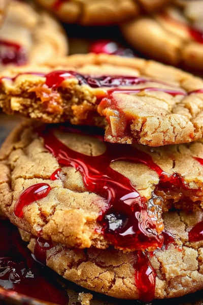 Peanut Butter and Jelly Cookies