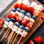 Red White and Blue Fruit Kabobs