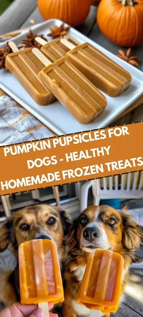 Pumpkin Pupsicles for Dogs