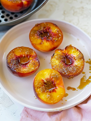 Air Fryer Peaches