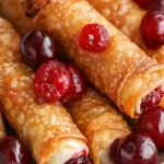 Cherry Cheesecake Egg Rolls