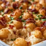 Chicken Bacon Ranch Tater Tot Casserole