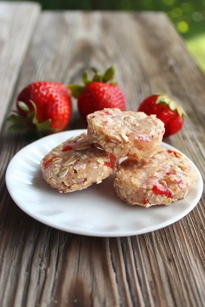 Strawberry and Mozzarella Biscuits for Dogs