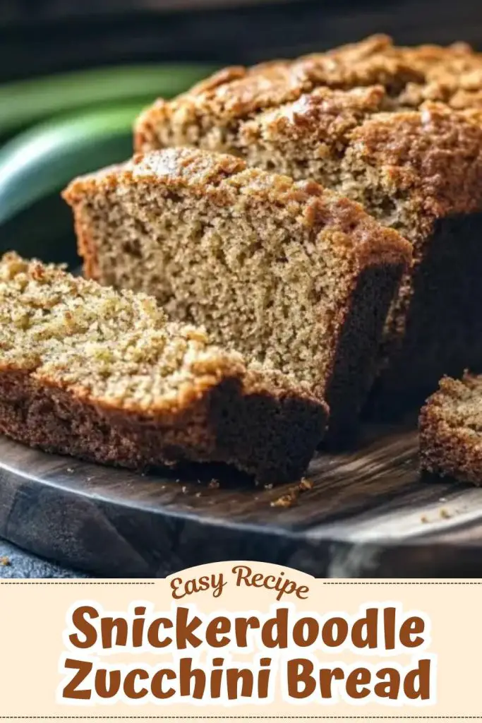 easy Snickerdoodle Zucchini Bread