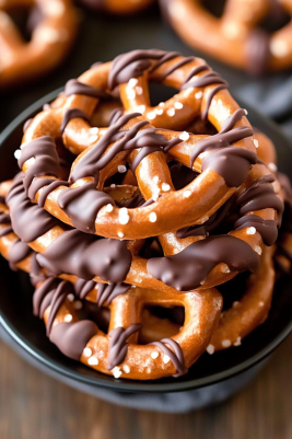 Pumpkin Spice Chocolate Covered Pretzels – A quick and fun Halloween treat! Sweet, salty, and full of festive fall flavor!