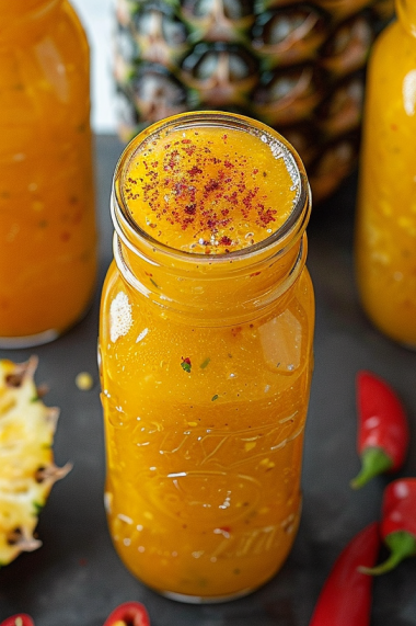 Homemade Pineapple Habanero Hot Sauce Recipe 