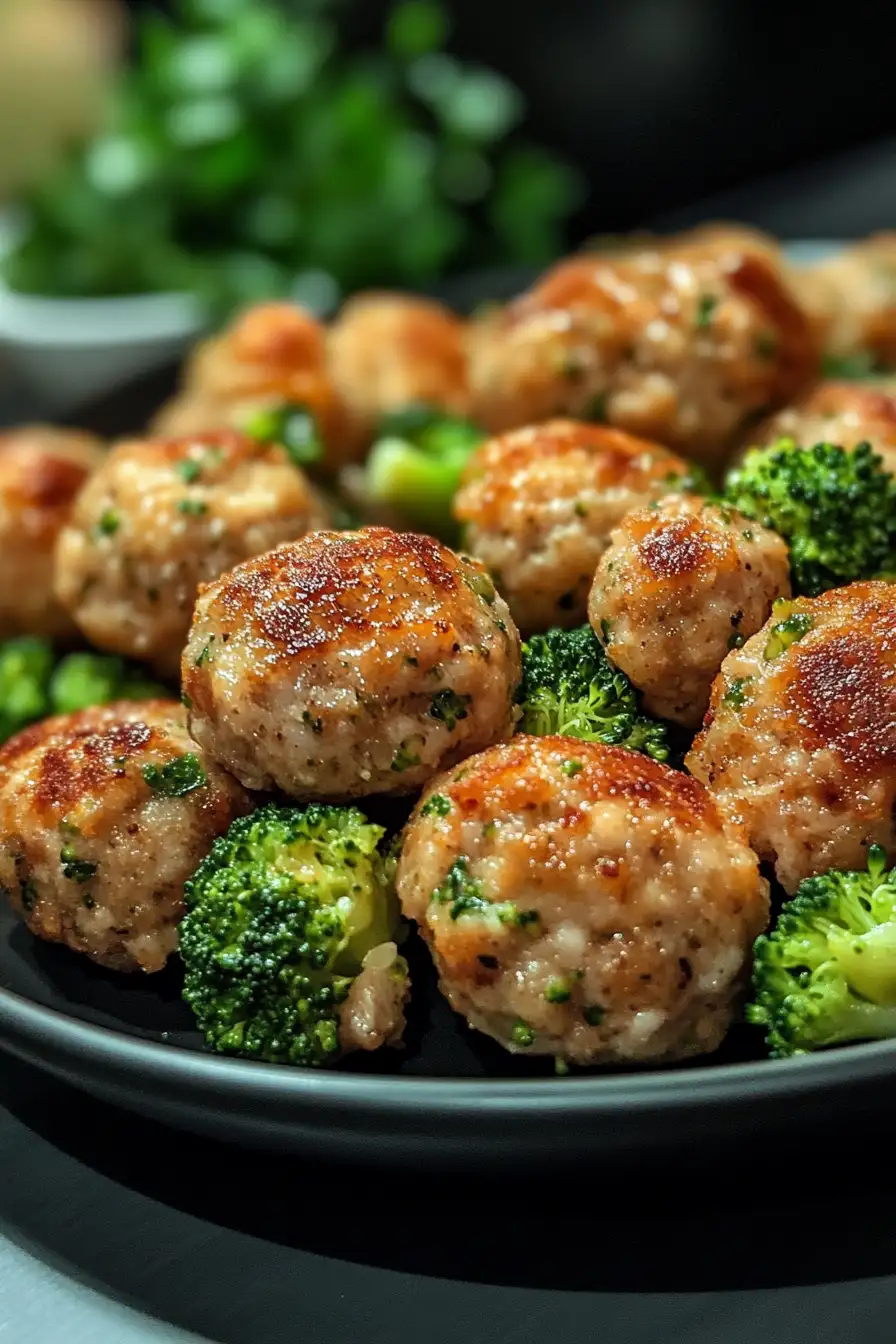 Chicken and Broccoli Balls for Dogs