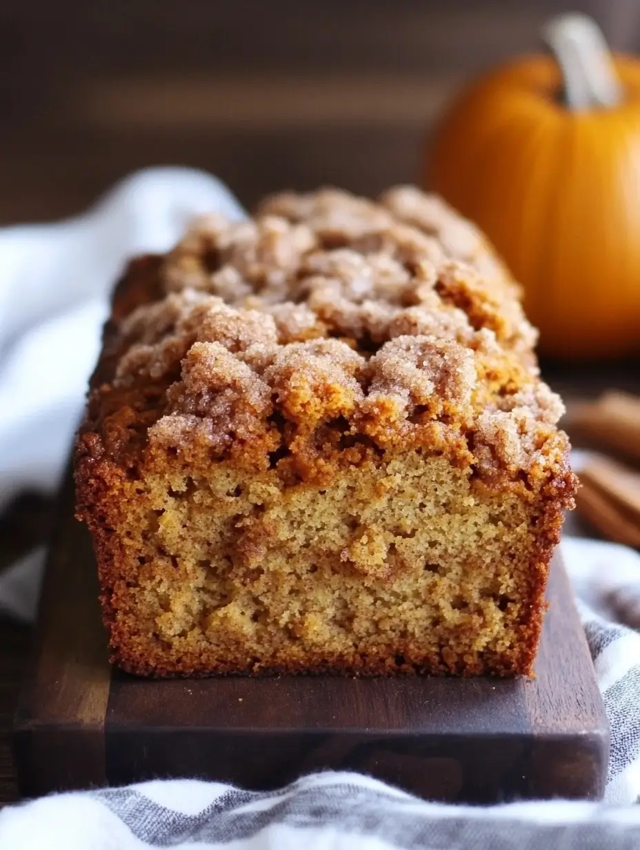 Pumpkin Bread with Snickerdoodle Streusel