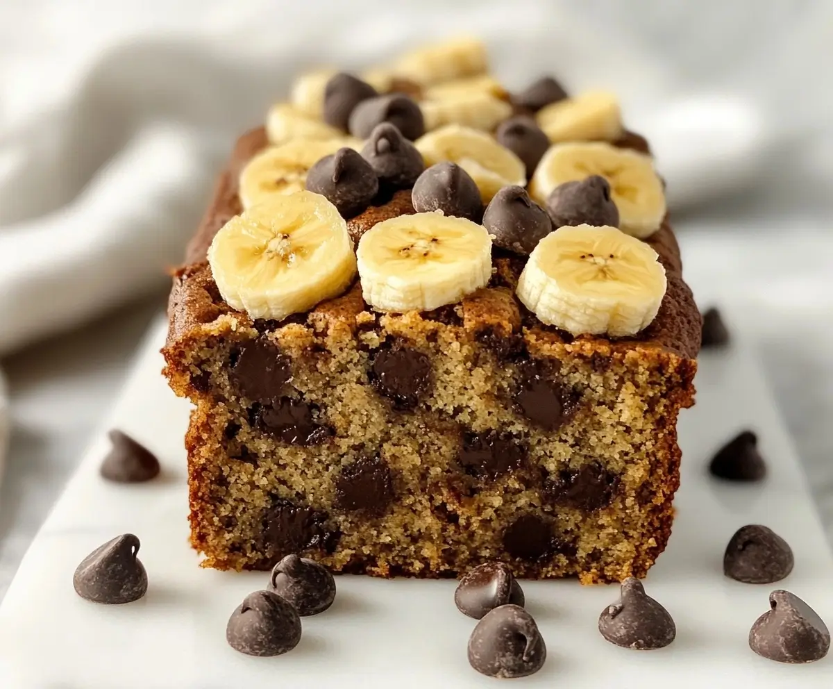 Flourless Chocolate Chip Banana Bread