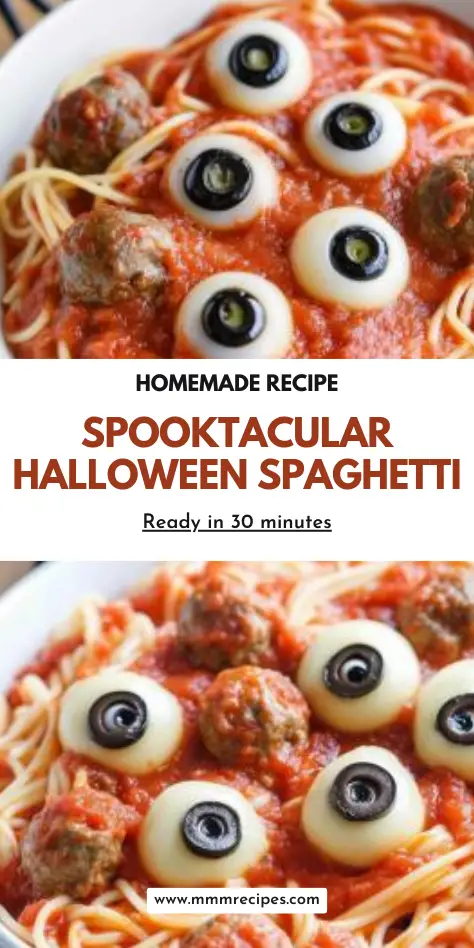 Halloween spaghetti