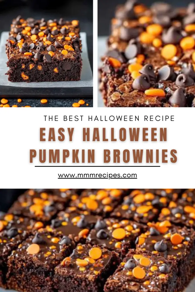 Easy Halloween Pumpkin Brownies: A Spooky and Sweet Treat! 🎃🍫