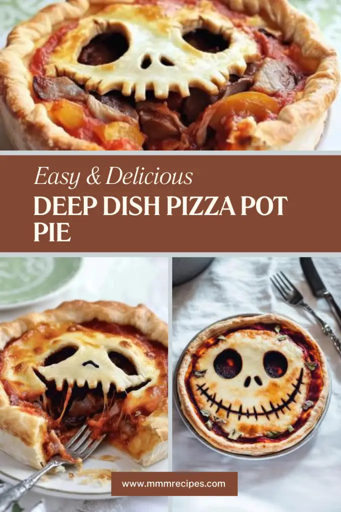 Deep Dish Pizza Pot Pie – A comforting and customizable dinner with a flaky crust and savory fillings. Perfect for a cozy night in!
