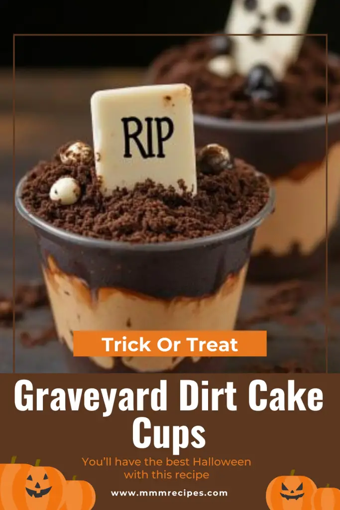 Graveyard Dirt Cake Cups