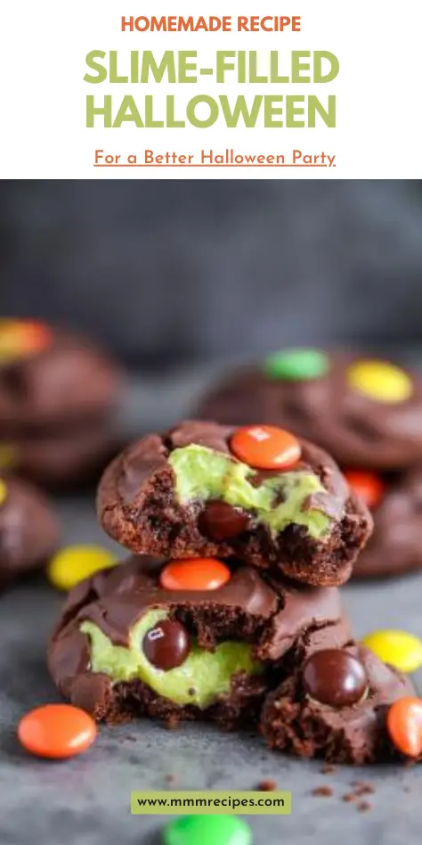 Slime-Filled Halloween Cookies