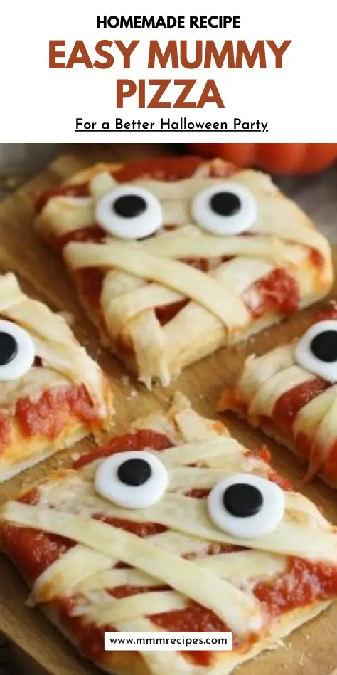 Easy Mummy Pizza Recipe – A fun, spooky Halloween meal idea perfect for parties or family dinners. Ready in just 20 minutes!
