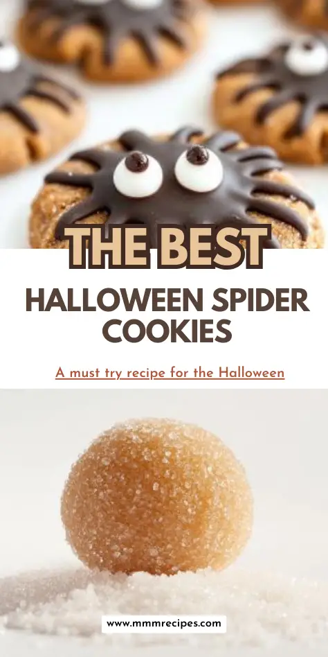 Halloween Spider Cookies – Cute and spooky peanut butter cookies with Reese’s cups, candy eyes, and chocolate legs. Perfect for parties!
