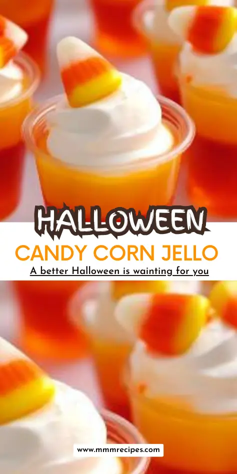 Candy Corn Jello – Easy, No-Bake Halloween Dessert!